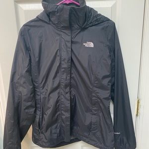 Women’s Black North Face Rain Jacket